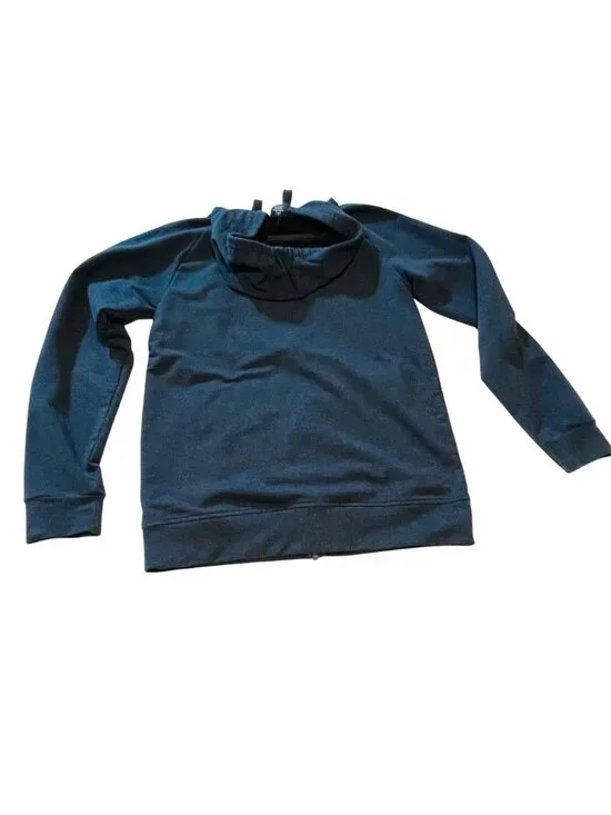 George Mens Hoodie Jacket S 34-36 Navy Blue Cotton Blend Zip-Up - Picture 3 of 7